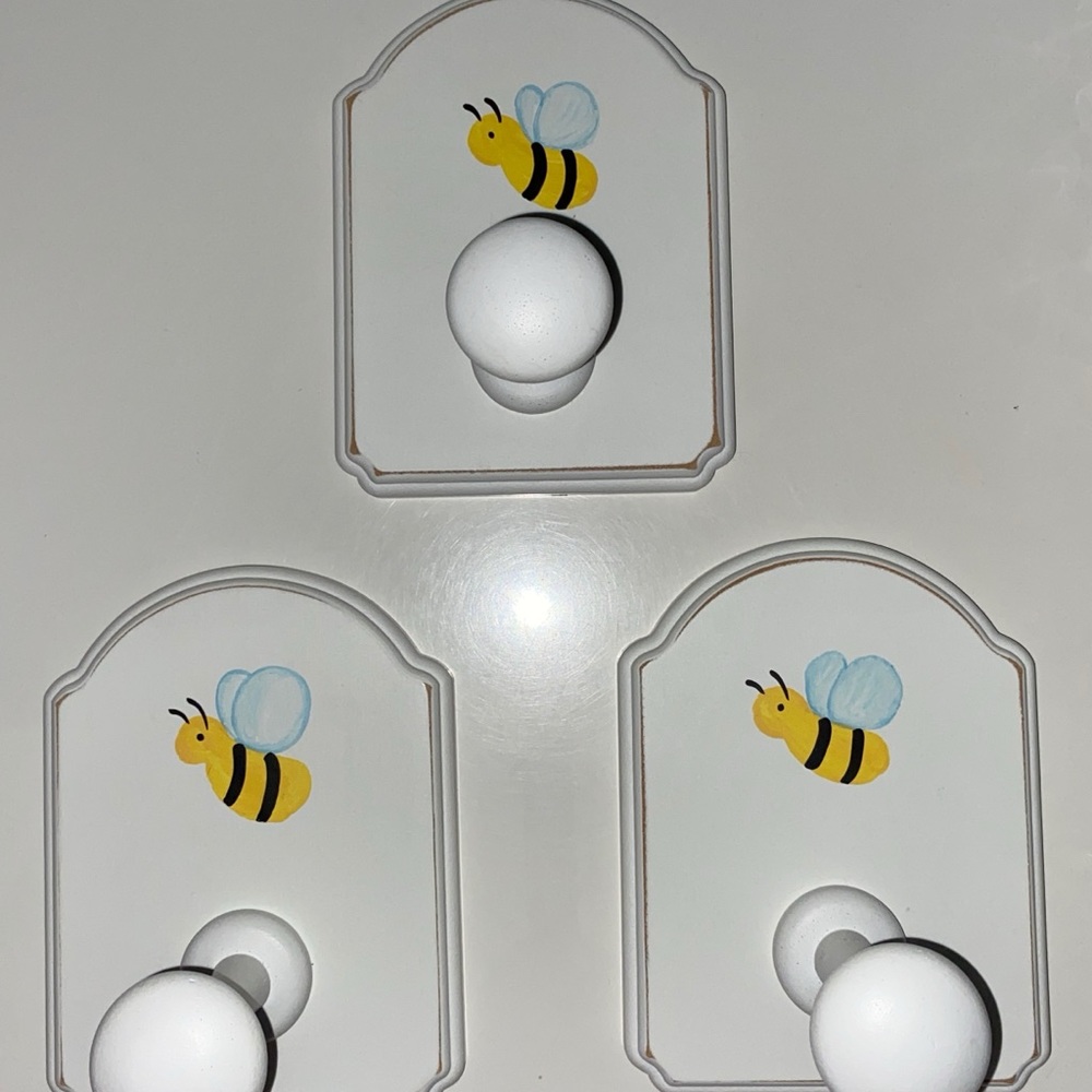 Hand Painted Pottery Barn Kids Coat Hangers